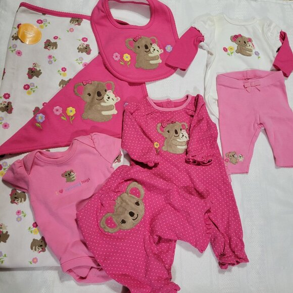 Gymboree Brand New Baby Koala NWT Blanket, Bib, Used clothing lot. Mixed Z33 - Picture 2 of 10